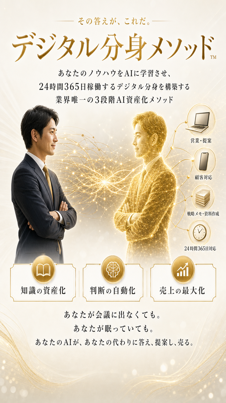解決策・デジタル分身メソッド™