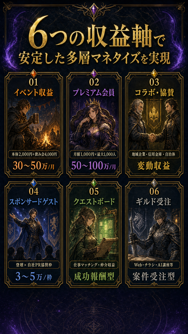 6軸収益モデル