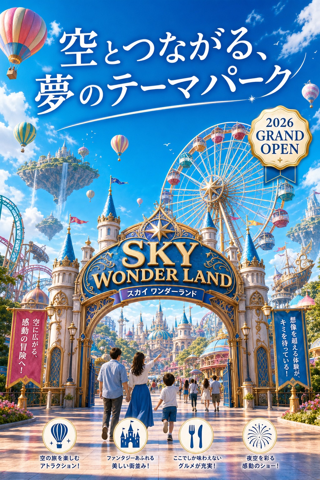 ファーストビュー｜空とつながる、夢のテーマパーク