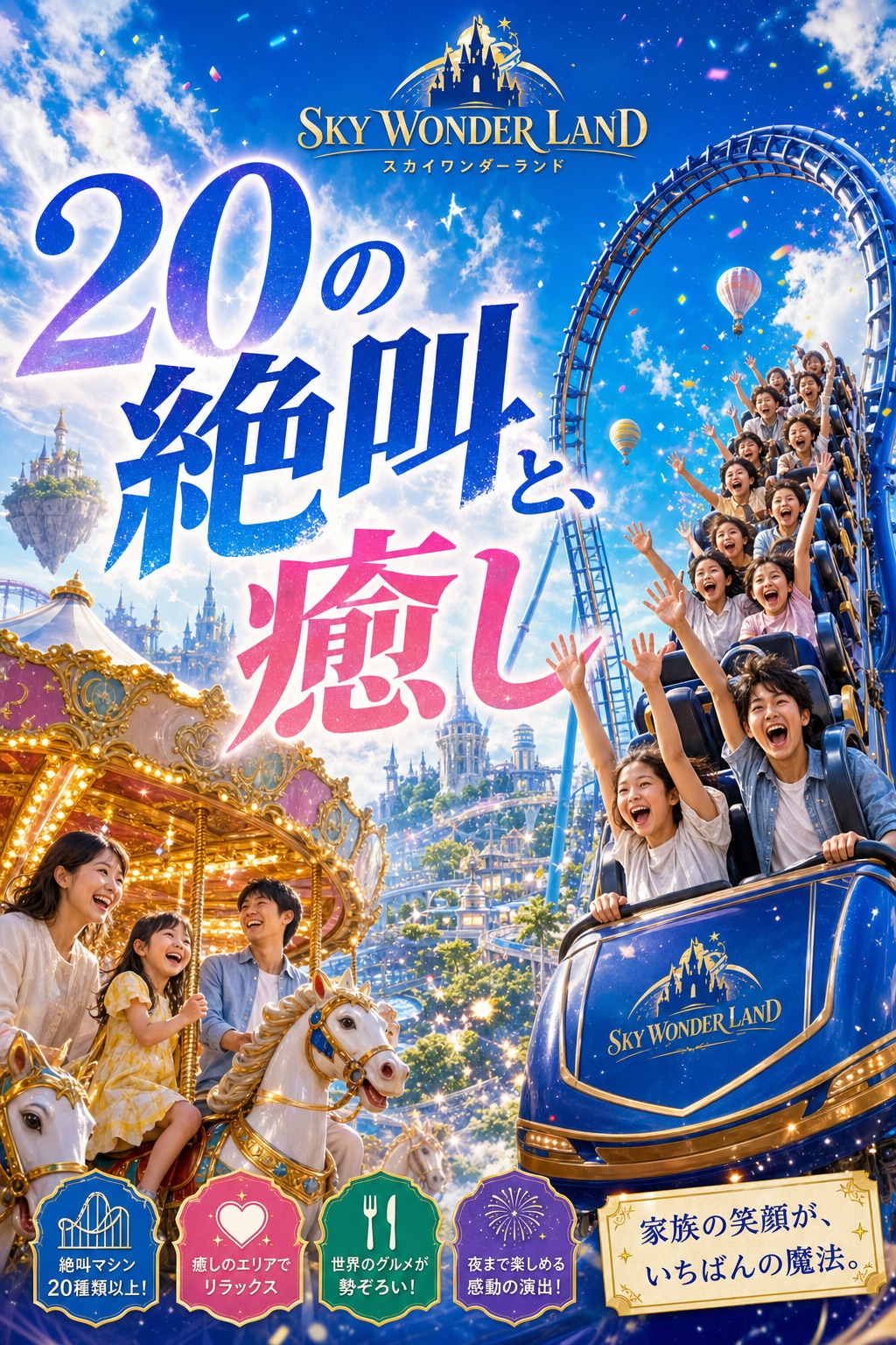 アトラクション｜20の絶叫と、癒し