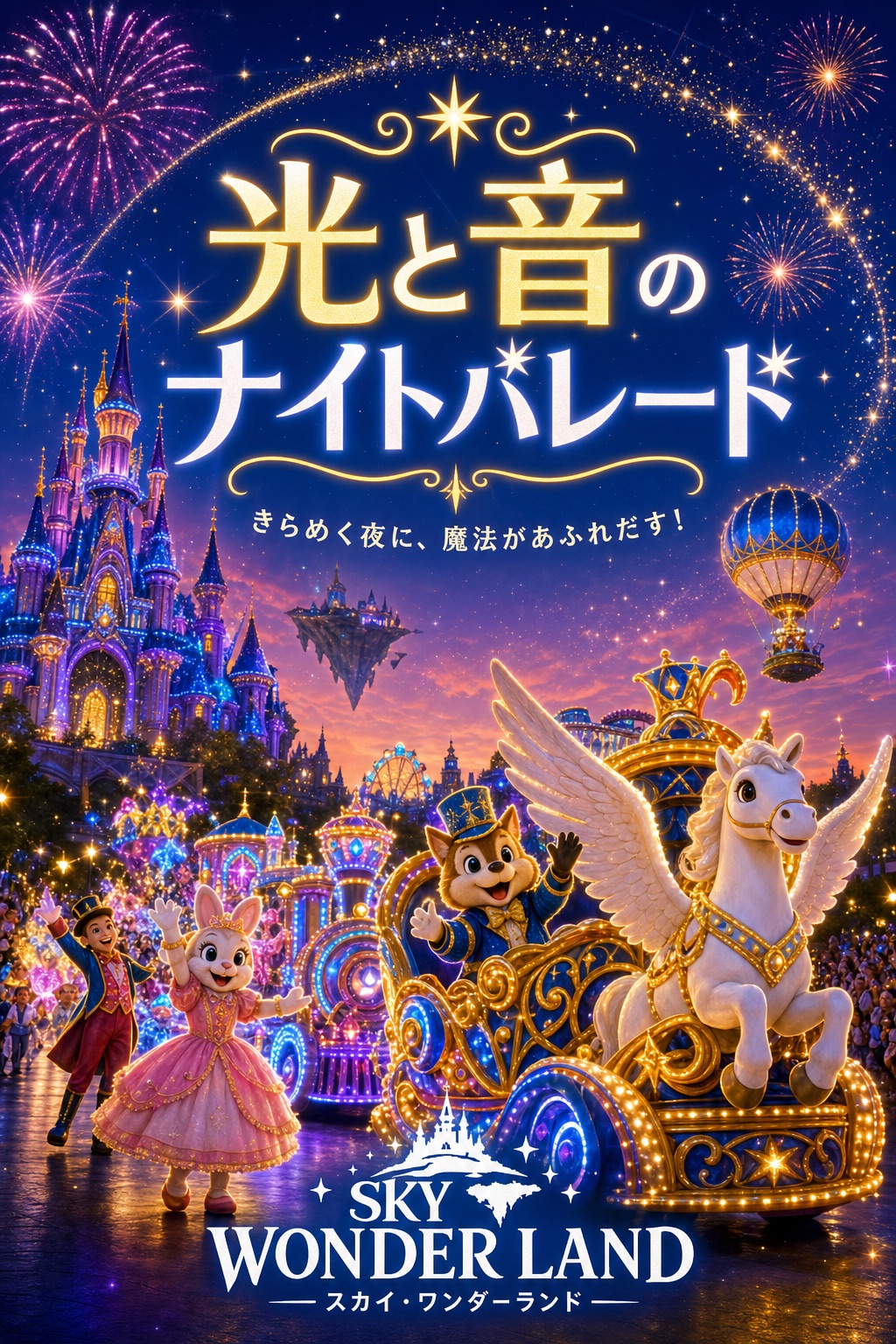 ナイトショー｜光と音のナイトパレード